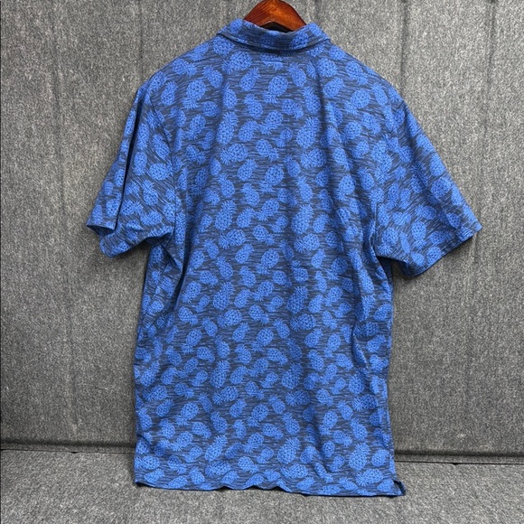 OP Blue Casual Short Sleeve Button Down Shirt - Picture 3 of 5
